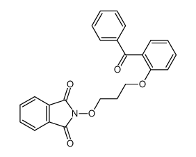2-(3-(2-benzoylphenoxy)propoxy)isoindoline-1,3-dione结构式