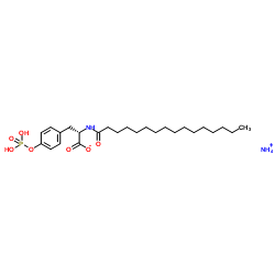 N-palMitoyl-tyrosine phosphoric acid (amMonium salt) Structure