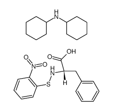 o-nitrophenylsulfenyl-phenylalaninedicyclohexylammonium salt Structure