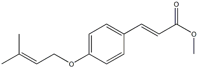 4-异戊烯基氧基肉桂酸甲酯结构式