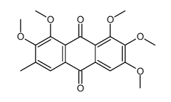 1,2,3,7,8-pentamethoxy-6-methylanthracene-9,10-dione Structure