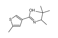 N-(3,3-dimethylbutan-2-yl)-5-methylthiophene-3-carboxamide结构式