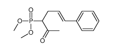 3-dimethoxyphosphoryl-6-phenylhex-5-en-2-one结构式