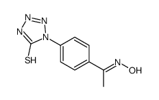 1-[4-(N-hydroxy-C-methylcarbonimidoyl)phenyl]-2H-tetrazole-5-thione Structure