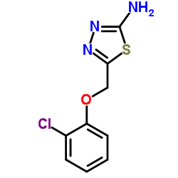 5-[(2-Chlorophenoxy)methyl]-1,3,4-thiadiazol-2-amine Structure