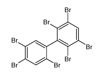 1,2,4,5-tetrabromo-3-(2,4,5-tribromophenyl)benzene Structure