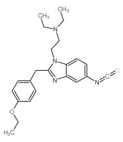 2-[(4-ETHOXYPHENYL)METHYL]-N,N-DIETHYL-5-ISOTHIOCYANO-1H-BENZIMIDAZOLE-1-ETHANAMINE structure