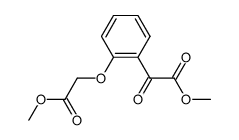 (2-methoxycarbonylmethoxy-phenyl)-glyoxylic acid methyl ester结构式