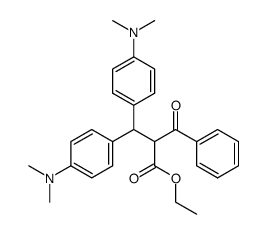 2-benzoyl-3,3-bis-(4-dimethylamino-phenyl)-propionic acid ethyl ester Structure