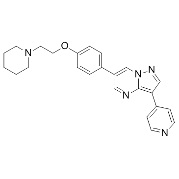 6-[4-(2-哌啶-1-基乙氧基)苯基]-3-吡啶-4-基吡唑并[1,5-A]嘧啶图片