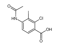 4-acetamido-2-chloro-3-methylbenzoic acid Structure