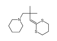 1-[3-(1,3-dithian-2-ylidene)-2,2-dimethylpropyl]piperidine结构式