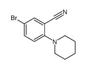 5-BROMO-2-(PIPERIDIN-1-YL)BENZONITRILE结构式