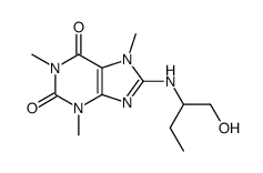 (R,S)-8-(1-hydroxy-2-butyl)-aminocaffeine结构式