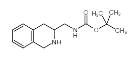 (1,2,3,4-四氢异喹啉-3-甲基)-氨基甲酸叔丁酯结构式