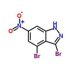 3,4-Dibromo-6-nitro-1H-indazole Structure