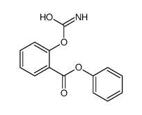 2-((aminocarbonyl)oxy)-Benzoic acid, phenyl ester结构式