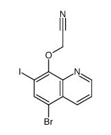 2-(5-bromo-7-iodoquinolin-8-yl)oxyacetonitrile结构式