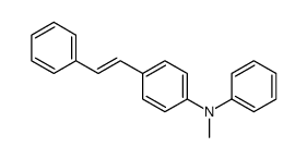 N-methyl-N-phenyl-4-(2-phenylethenyl)aniline Structure