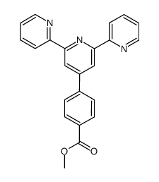 2,2':6',2''-三联吡啶-4'-(4-苯甲酸甲酯)结构式