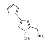 (1-甲基-3-噻吩-2-基-1H-吡唑-5-基)甲基胺结构式