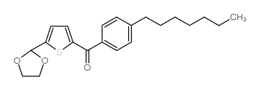 5-(1,3-DIOXOLAN-2-YL)-2-(4-HEPTYLBENZOYL)THIOPHENE Structure