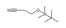 Propanenitrile, 3-[[(1,1-dimethylethyl)dimethylsilyl]oxy] Structure