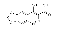 4-oxo-1H-[1,3]dioxolo[4,5-g]cinnoline-3-carboxylic acid结构式