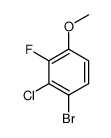 1-Bromo-2-chloro-3-fluoro-4-methoxybenzene structure
