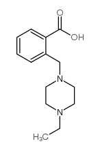 2-(4-乙基哌嗪-1-甲基)苯甲酸结构式