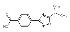 4-(5-异丙基-1,2,4-噁二唑-3-基)苯甲酸结构式