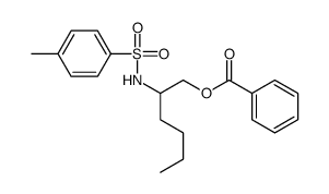 2-[(4-methylphenyl)sulfonylamino]hexyl benzoate Structure