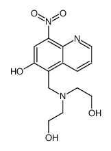 5-[[bis(2-hydroxyethyl)amino]methyl]-8-nitroquinolin-6-ol Structure