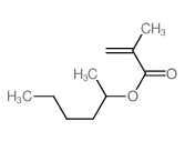 2-Propenoic acid,2-methyl-, 1-methylpentyl ester Structure