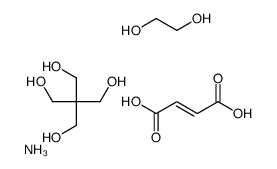 azane,2,2-bis(hydroxymethyl)propane-1,3-diol,(E)-but-2-enedioic acid,ethane-1,2-diol Structure