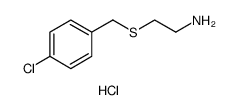 Ethanamine, 2-[[(4-chlorophenyl)methyl]thio]-, hydrochloride Structure