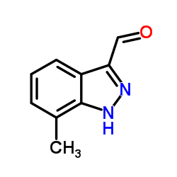 7-甲基-1H-吲唑-3-羧醛结构式
