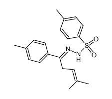 1-(p-tolyl)-4-methyl-3-penten-1-one N-tosylhydrazone Structure