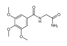 N-(3,4,5-trimethoxy-benzoyl)-glycine amide结构式