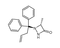 1-(1,1-diphenylbut-3-enyl)-4-methyl-1,2-diazetidin-3-one结构式