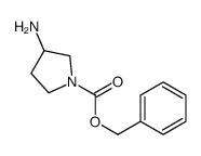 Benzyl 3-amino-1-pyrrolidinecarboxylate结构式