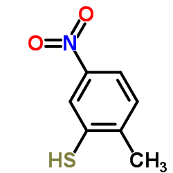 2-甲基-5-硝基苯硫酚结构式