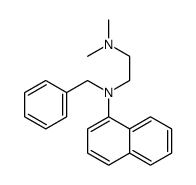N'-benzyl-N,N-dimethyl-N'-naphthalen-1-ylethane-1,2-diamine结构式