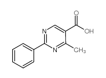 4-甲基-2-苯基-5-嘧啶甲酸结构式