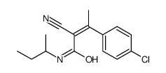 N-butan-2-yl-3-(4-chlorophenyl)-2-cyanobut-2-enamide结构式