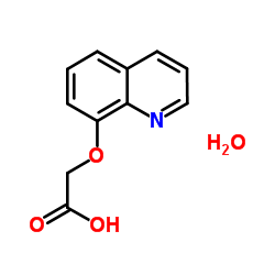 (8-Quinolinyloxy)acetic acid hydrate (1:1) Structure
