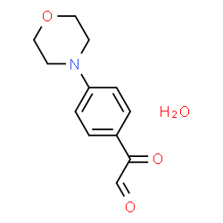 4-morpholinophenylglyoxal hydrate Structure