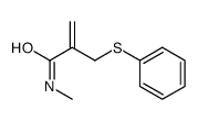 N-methyl-2-(phenylsulfanylmethyl)prop-2-enamide结构式