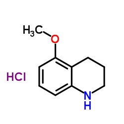 5-甲氧基-1,2,3,4-四氢喹啉盐酸盐结构式
