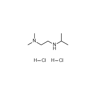 N1-异丙基-N2,N2-二甲基乙烷-1,2-二胺盐酸盐结构式